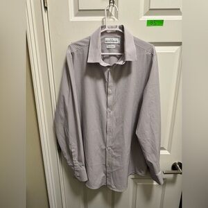 Mens Mizzen+Main Long Sleeve Button Down Dress Shirt Trim